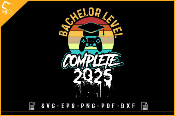 Bachelor Level Complete 2025 Funny Groom Graphics