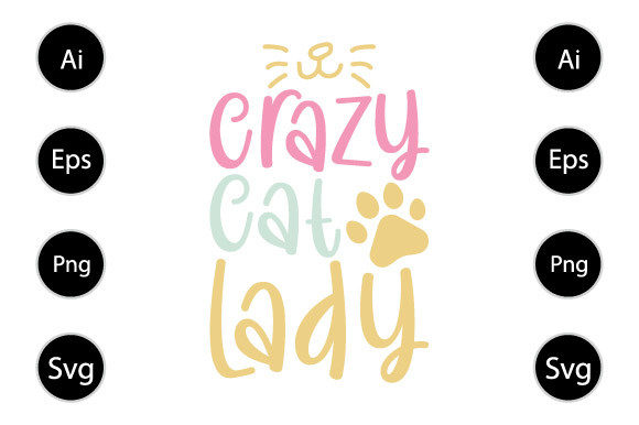 Crazy Cat Lady Graphic for Blog and Website Use