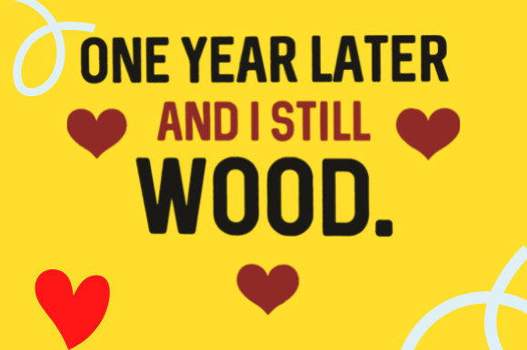 Fun 1st Anniversary Gift for Wife Graphics