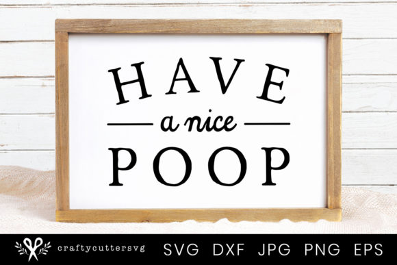 Funny Bathroom Sign Graphics for Crafts