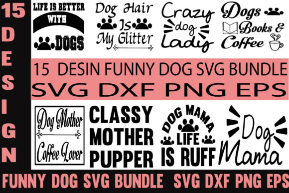 Funny Dog Designs Bundle: A Graphic Asset for Playful Branding