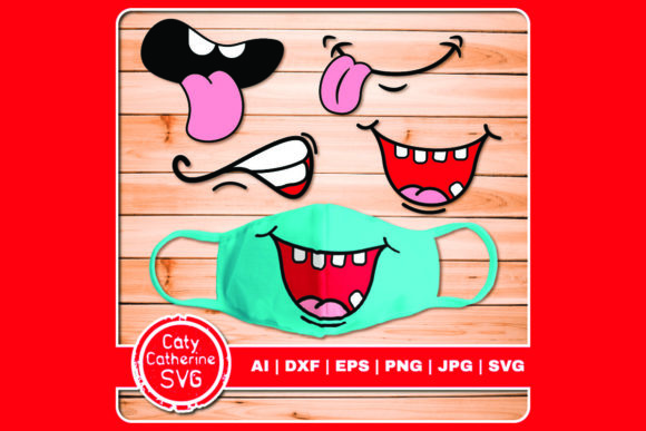 Funny Mouth Bundle for Face Masks Graphics