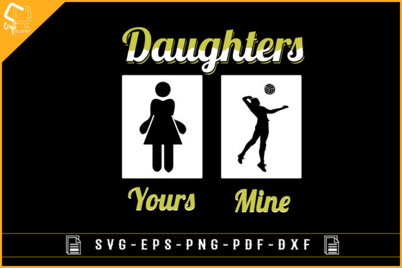 Funny Volleyball Graphics for Crafts