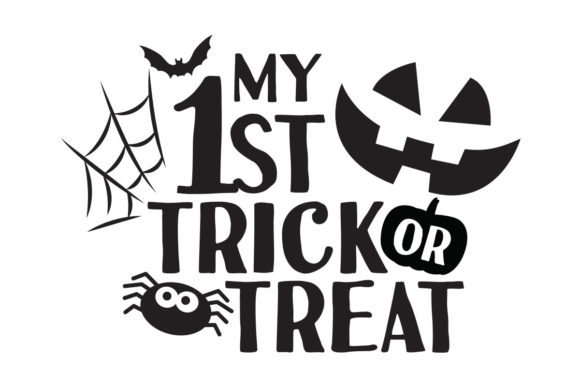 Halloween My First Trick or Treat SVG Graphics for Crafts