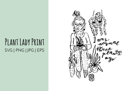 Plant Lady SVG: A Crafts Graphic for Digital Selling